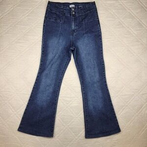 true‎ craft Corset Waist Flare blue jeans size 12